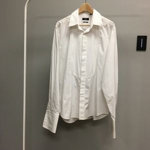 Hugo Boss Men's Pleated Tuxedo Shirt